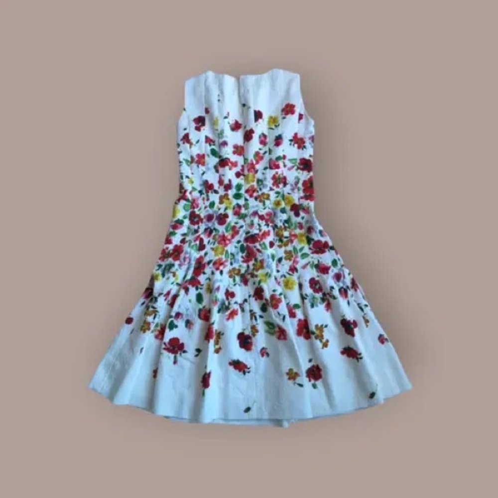Oscar de la Renta English garden floral dress S/S 2015 size 4 - Picture 9 of 10